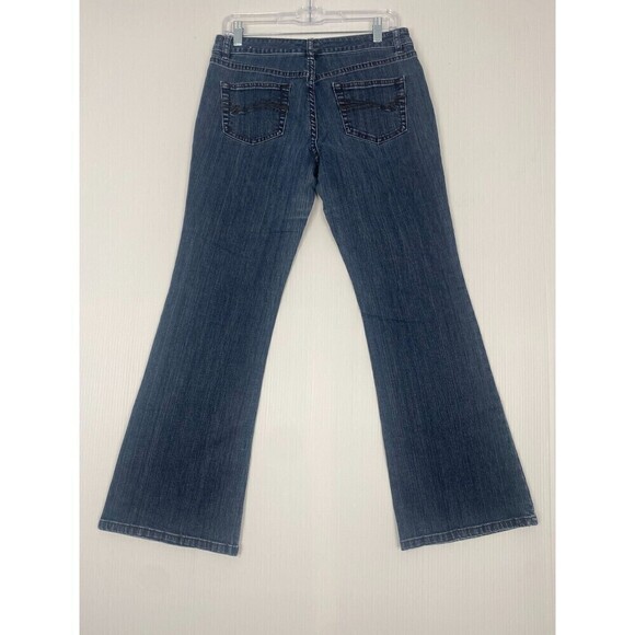 THE LIMITED Slim Boyfriend 312 bootcut Distressed Blue Denim Jeans Women Size 8 - Picture 3 of 16